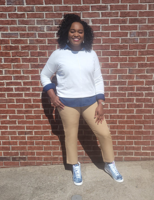 Jessica Crop Pant (Taupe)