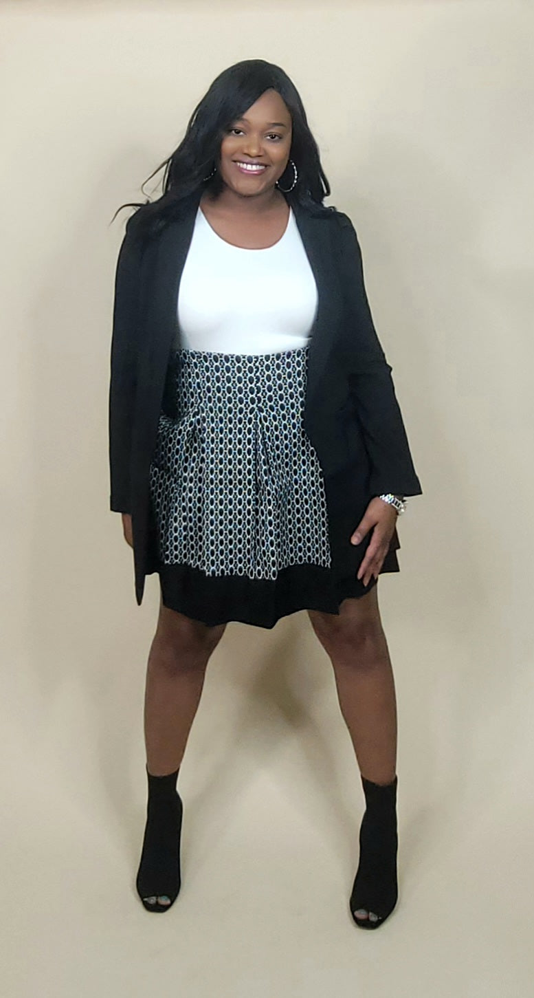 Kimberly Box Pleat Skirt