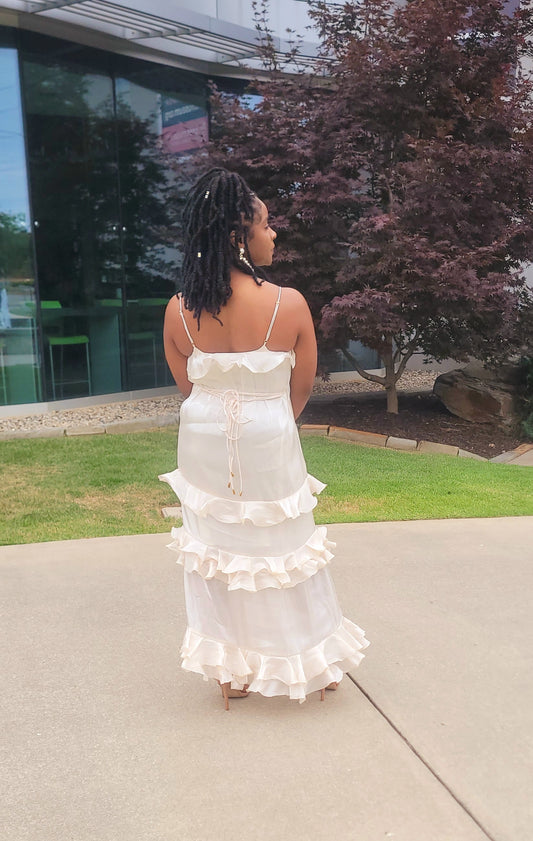 Women's Ruffle Tiered Maxi Dress