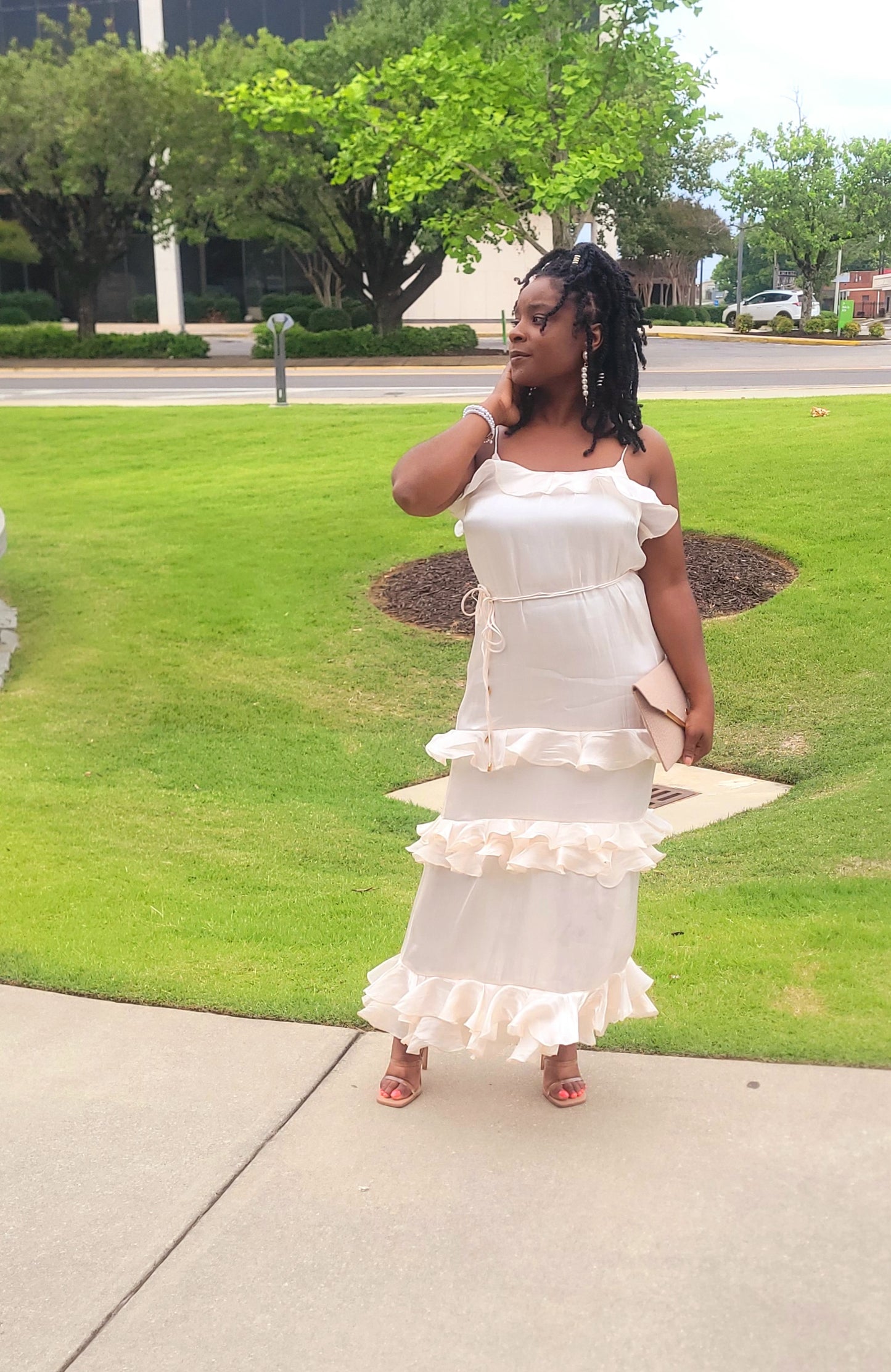 Women's Ruffle Tiered Maxi Dress