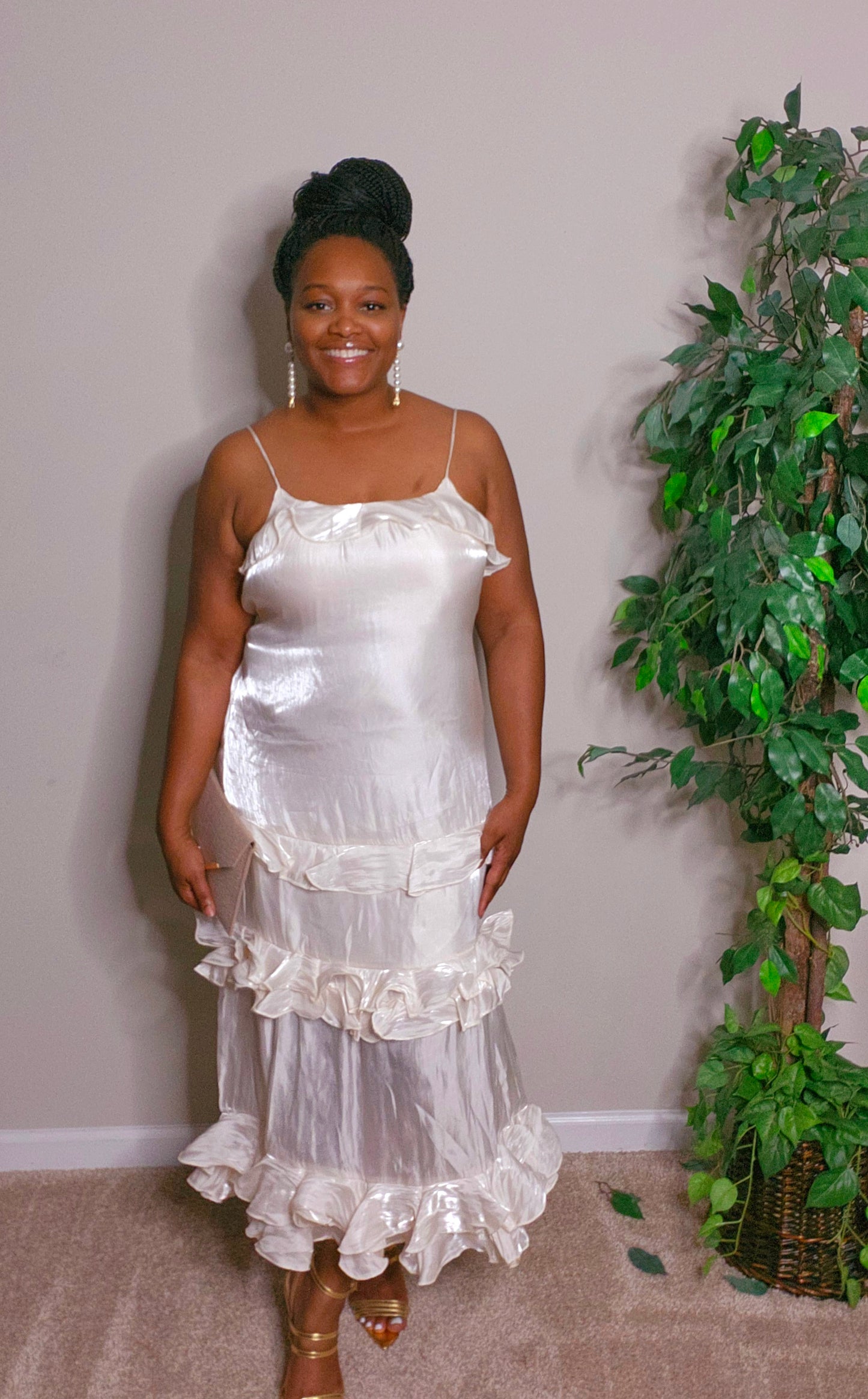 Women's Ruffle Tiered Maxi Dress