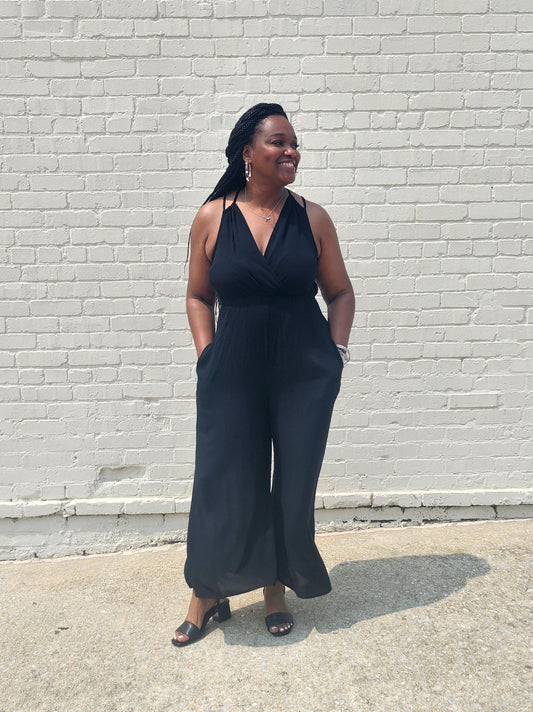 Sleeveless Summer Cropped Jumpsuit 1