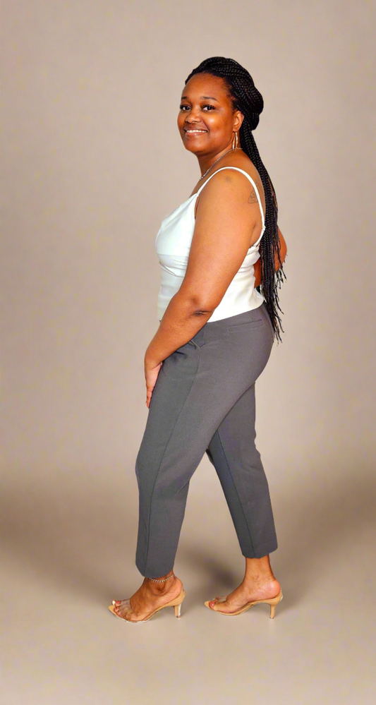 Stretchy Pull On Work Pants – Effortless Style & Comfort (Ash Grey)