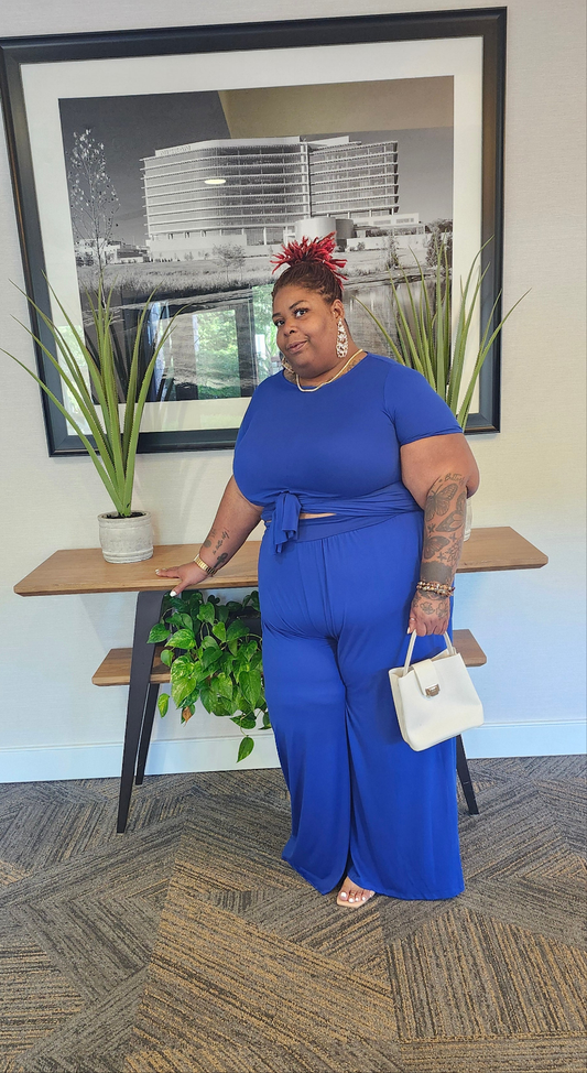 Royal Blue Pant Set