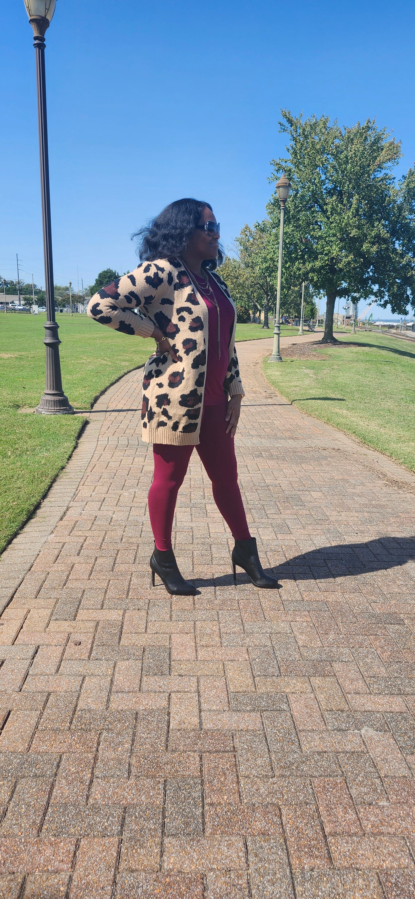Animal Print Cardigan