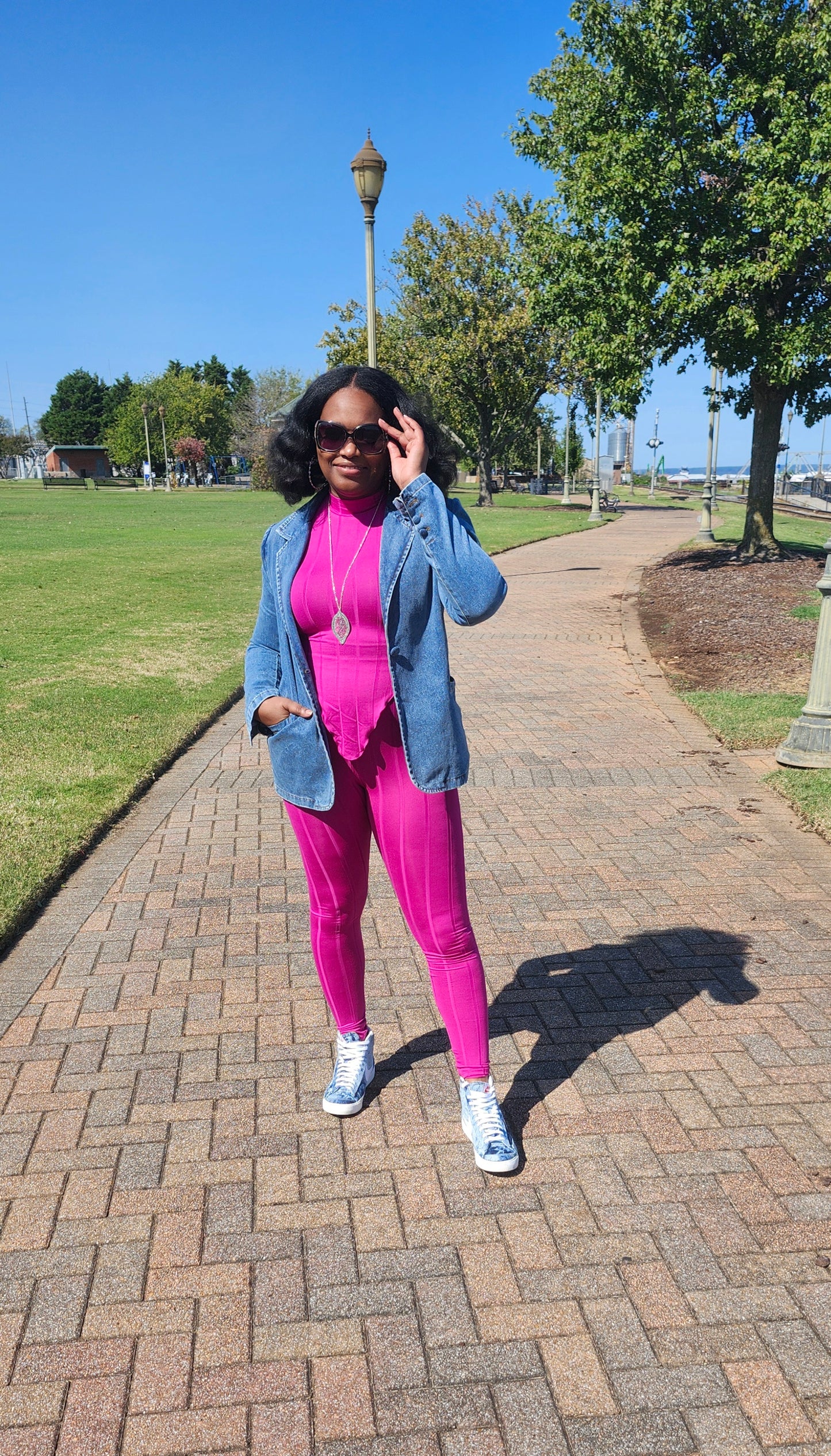 Sleek & Stylish Legging Set (Magenta)