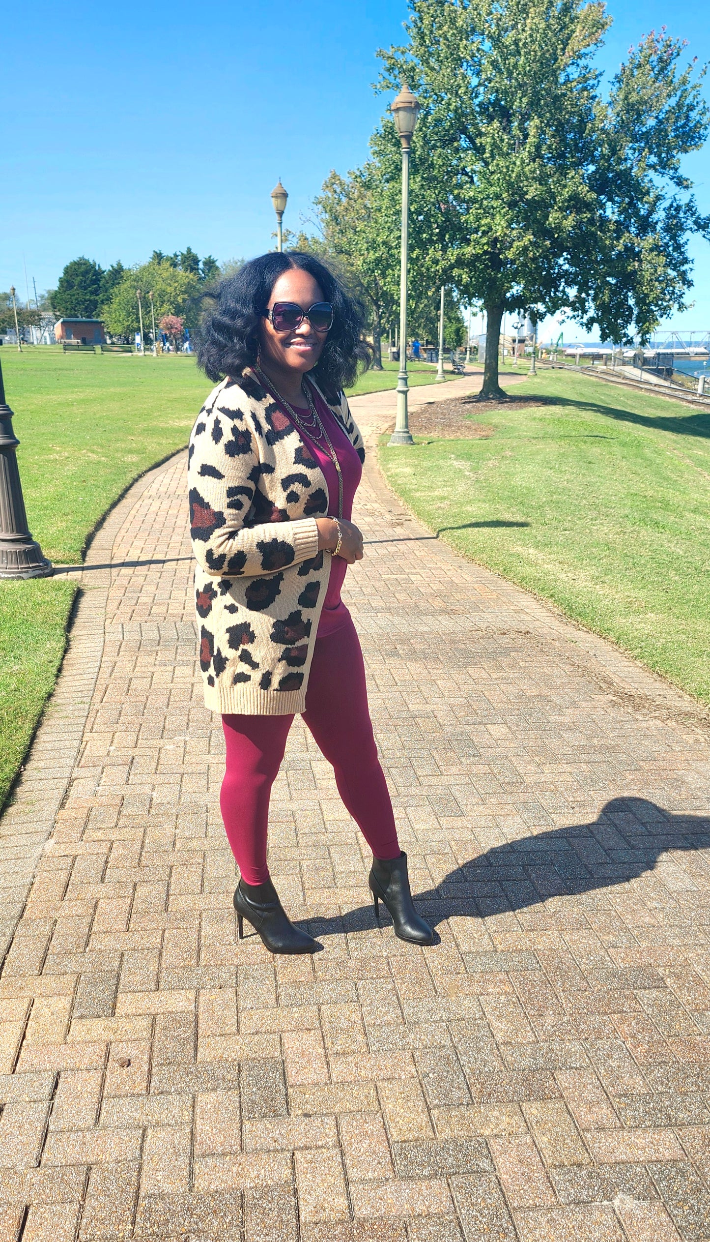 Animal Print Cardigan