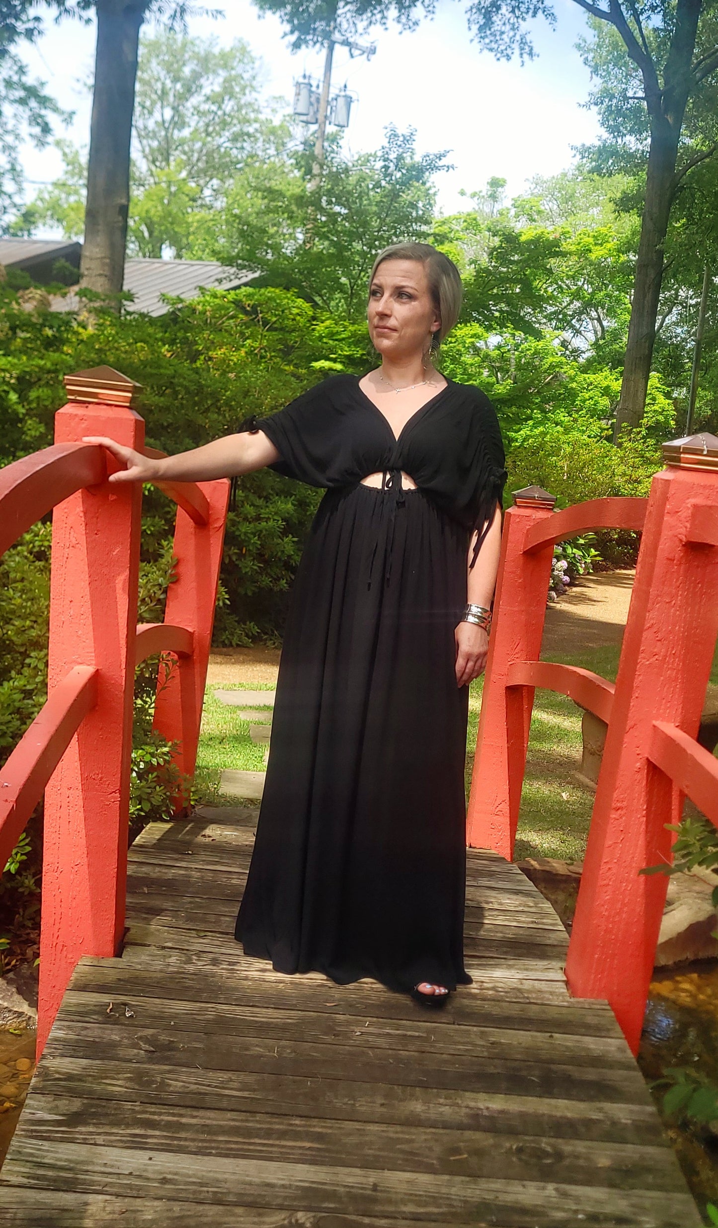 Shirred Maxi Dress