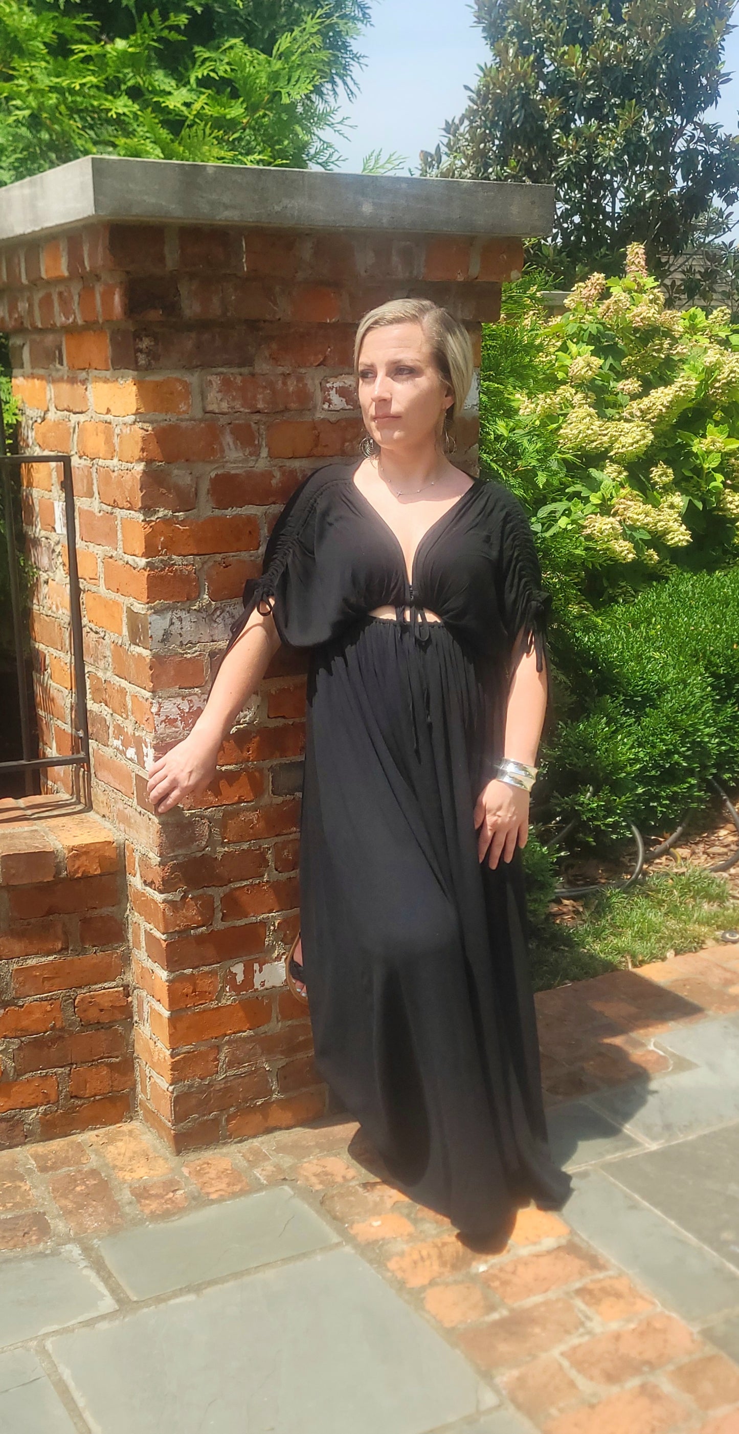 Shirred Maxi Dress