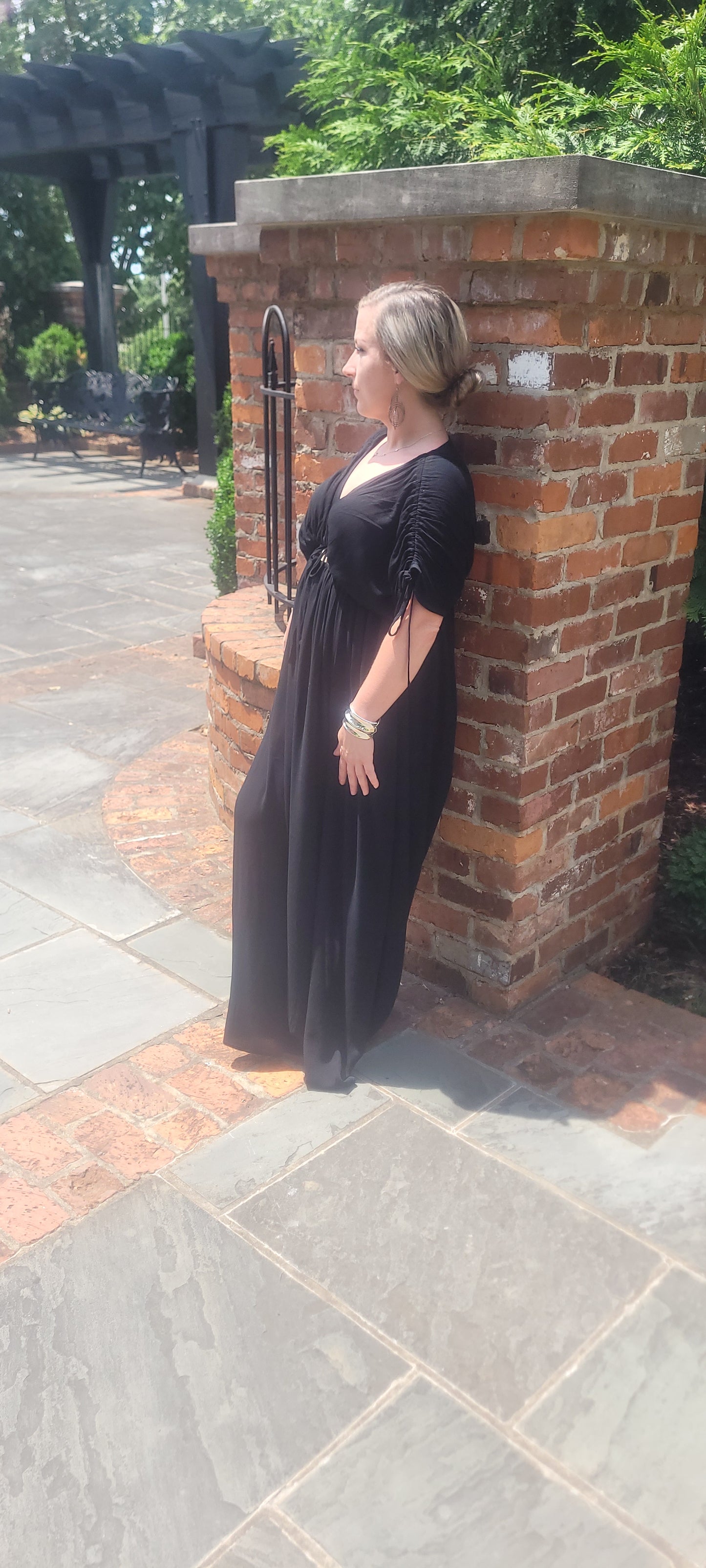 Shirred Maxi Dress