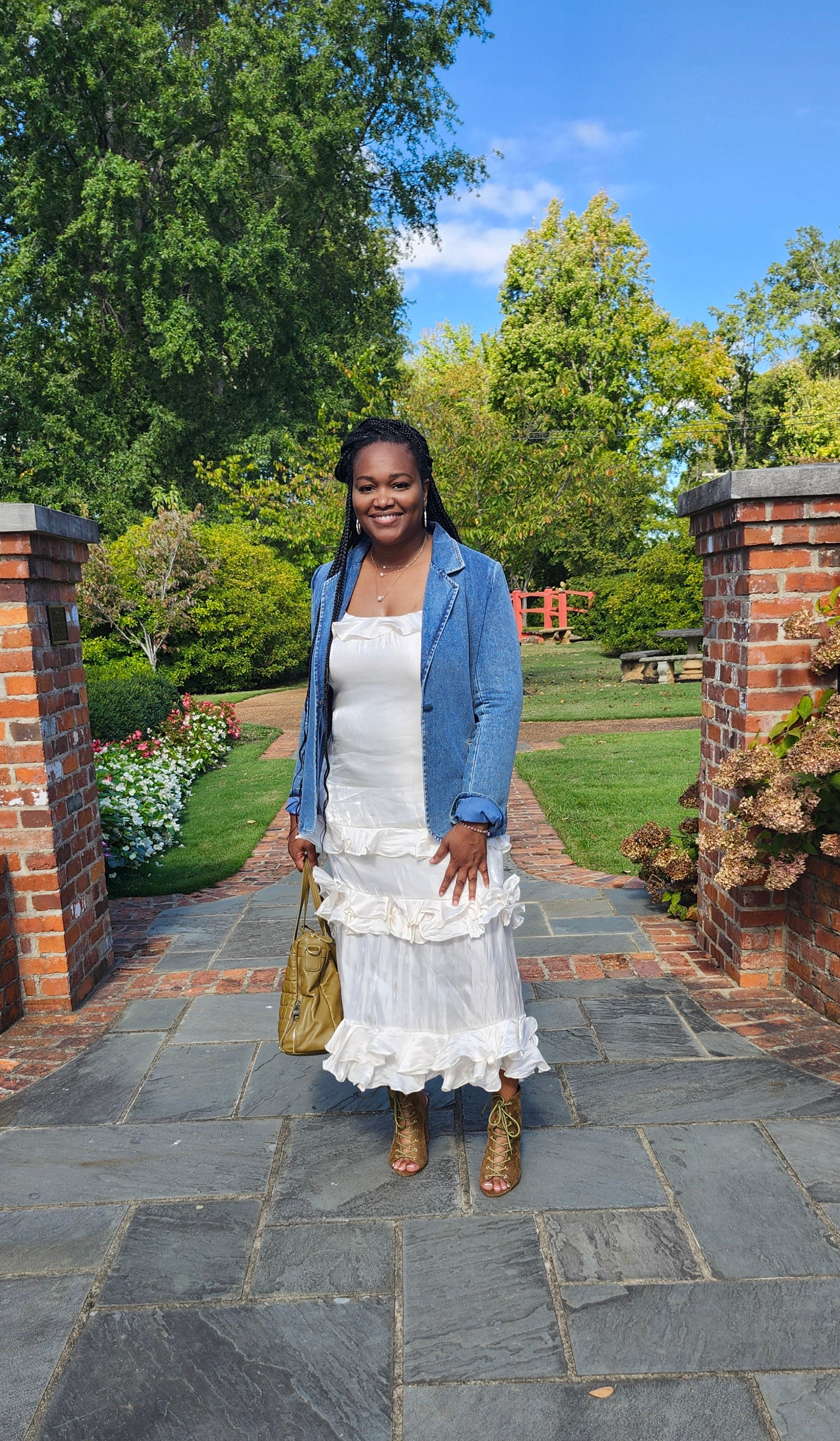 Denim blazer with pockets 2