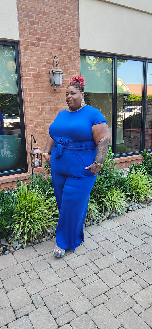 Royal Blue Pant Set