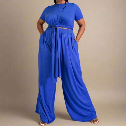 Royal Blue Pant Set