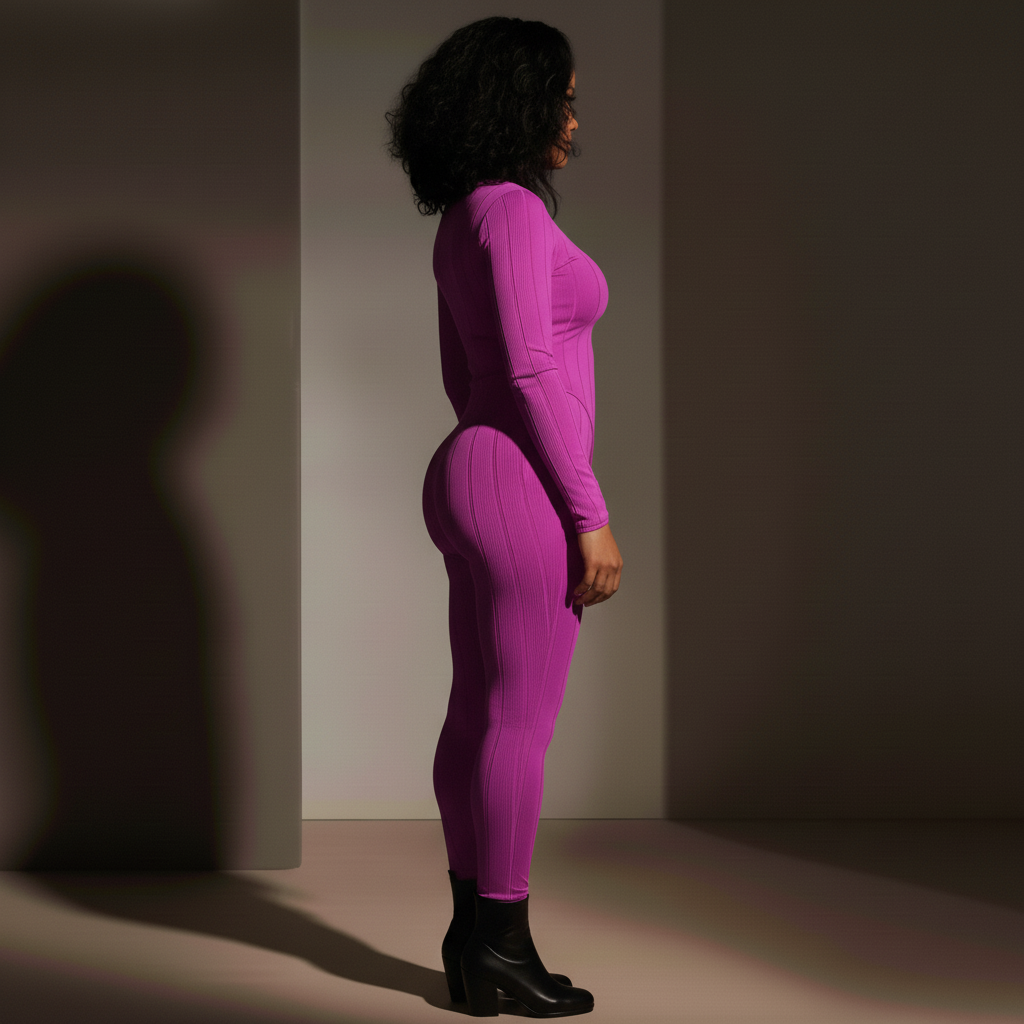 Sleek & Stylish Legging Set (Magenta)