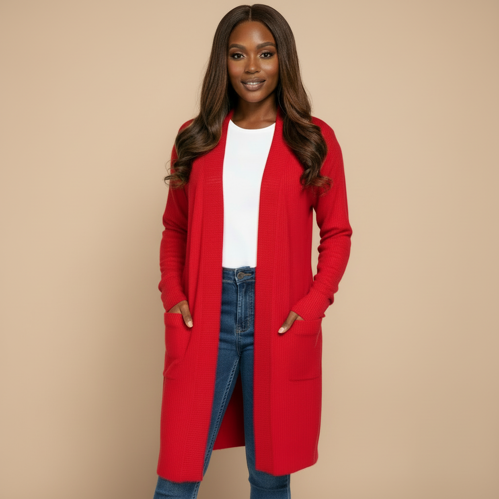 Essential Cardigan - Red