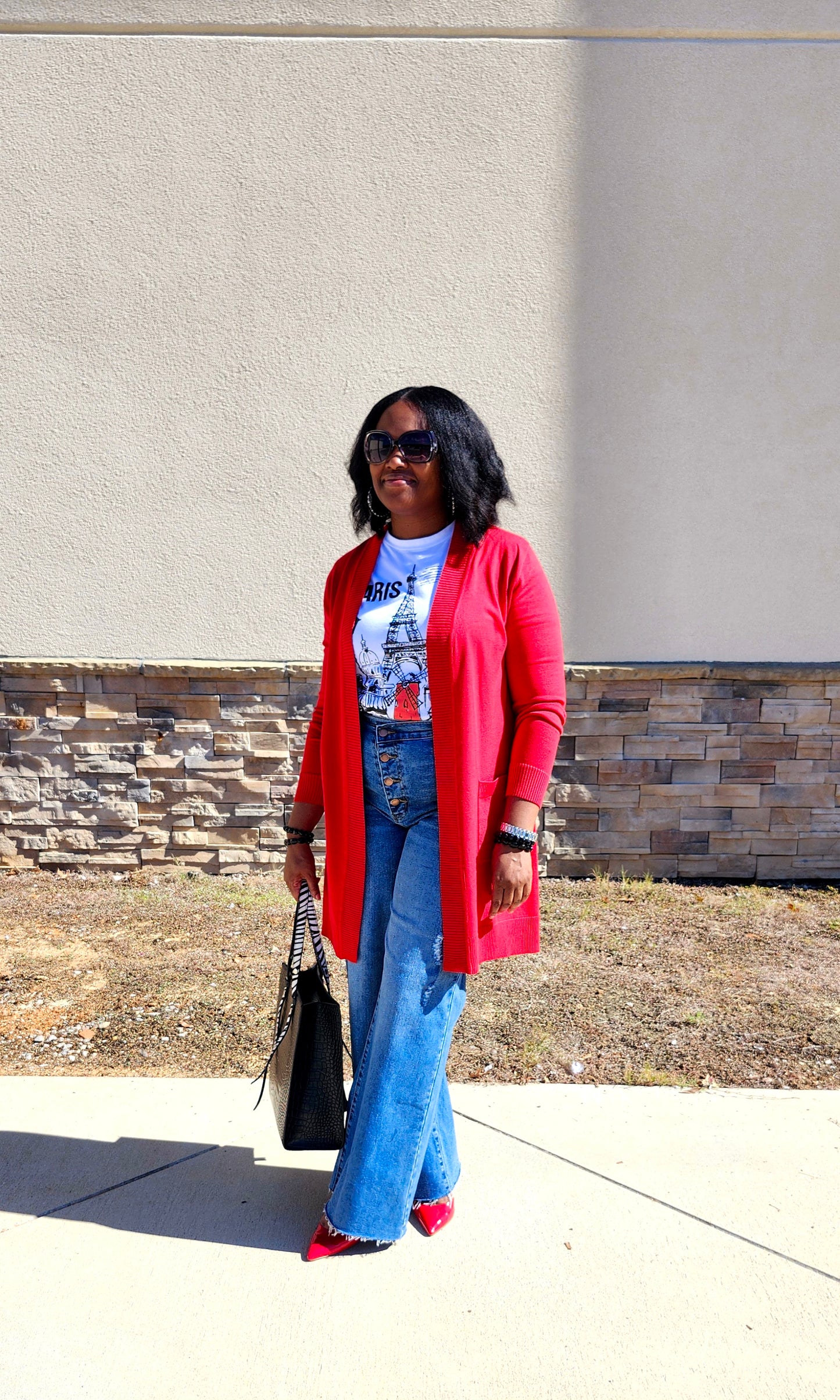 Essential Cardigan (Red)